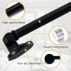 image:imageHVERSAILTEX 1 PACK Magnetic Curtain Rods for Metal Doors 16 to 28 12 Inch Diameter Adjustable French Door Curtain Rod for Classroom Whiteboard Cafe Rod with Strong Magnet Towel Bar HolderNickelBlack
