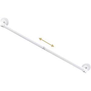 image:imageHVERSAILTEX 1 PACK Magnetic Curtain Rods for Metal Doors 16 to 28 12 Inch Diameter Adjustable French Door Curtain Rod for Classroom Whiteboard Cafe Rod with Strong Magnet Towel Bar HolderNickelWhite