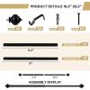 image:imageHVERSAILTEX Curtain Rods for Windows 162 to 282 Inches 1 inch Diameter Adjustable Decorative Telescoping Curtain Rod with Brackets Heavy Duty Splicing Window Rods with Decorative Finials BlackBlack