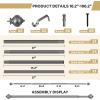 image:imageHVERSAILTEX Curtain Rods for Windows 162 to 282 Inches 1 inch Diameter Adjustable Decorative Telescoping Curtain Rod with Brackets Heavy Duty Splicing Window Rods with Decorative Finials BlackDark Grey