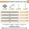 image:imageHVERSAILTEX Curtain Rods for Windows 162 to 282 Inches 1 inch Diameter Adjustable Decorative Telescoping Curtain Rod with Brackets Heavy Duty Splicing Window Rods with Decorative Finials BlackNickel