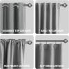 image:imageHVERSAILTEX Curtain Rods for Windows 162 to 282 Inches 1 inch Diameter Adjustable Decorative Telescoping Curtain Rod with Brackets Heavy Duty Splicing Window Rods with Decorative Finials BlackDark Grey