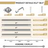 image:imageHVERSAILTEX Curtain Rods for Windows 162 to 282 Inches 1 inch Diameter Adjustable Decorative Telescoping Curtain Rod with Brackets Heavy Duty Splicing Window Rods with Decorative Finials BlackNickel