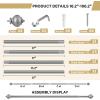 image:imageHVERSAILTEX Curtain Rods for Windows 162 to 282 Inches 1 inch Diameter Adjustable Decorative Telescoping Curtain Rod with Brackets Heavy Duty Splicing Window Rods with Decorative Finials BlackNickel