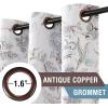 image:imageHVERSAILTEX Blackout Curtains 84 Inch Length 2 Panels Set Floral Print Curtain Drapes for Living Room Thermal Insulated Grommet Window Curtains for Bedroom  Traditional Floral in Sage and BrownFloral in Brown and Soft Teal