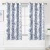 image:imageHVERSAILTEX Blackout Curtains 84 Inch Length 2 Panels Set Floral Print Curtain Drapes for Living Room Thermal Insulated Grommet Window Curtains for Bedroom  Traditional Floral in Sage and BrownFloral in Storm Blue