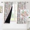 image:imageHVERSAILTEX Blackout Curtains 84 Inch Length 2 Panels Set Floral Print Curtain Drapes for Living Room Thermal Insulated Grommet Window Curtains for Bedroom  Traditional Floral in Sage and BrownFloral in Caramel and Moss