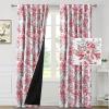 image:imageHVERSAILTEX Blackout Curtains 84 Inch Length 2 Panels Set Floral Print Curtain Drapes for Living Room Thermal Insulated Grommet Window Curtains for Bedroom  Traditional Floral in Sage and BrownFloral in Christmas Red and Christmas Green