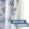 image:imageHVERSAILTEX Blackout Curtains 84 Inch Length 2 Panels Set Floral Print Curtain Drapes for Living Room Thermal Insulated Grommet Window Curtains for Bedroom  Traditional Floral in Sage and BrownFloral in Storm Blue