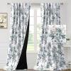 image:imageHVERSAILTEX Blackout Curtains 84 Inch Length 2 Panels Set Floral Print Curtain Drapes for Living Room Thermal Insulated Grommet Window Curtains for Bedroom  Traditional Floral in Sage and BrownFloral in Moss and Wheat
