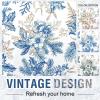 image:imageHVERSAILTEX Blackout Curtains 84 Inch Length 2 Panels Set Floral Print Curtain Drapes for Living Room Thermal Insulated Grommet Window Curtains for Bedroom  Traditional Floral in Sage and BrownFloral in Blue and Wheat
