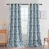 image:imageHVERSAILTEX Blackout Curtains 84 Inch Length 2 Panels Set Floral Print Curtain Drapes for Living Room Thermal Insulated Grommet Window Curtains for Bedroom  Traditional Floral in Sage and BrownFrench Jouy Flora in Stone Blue
