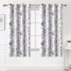 image:imageHVERSAILTEX Blackout Curtains 84 Inch Length 2 Panels Set Floral Print Curtain Drapes for Living Room Thermal Insulated Grommet Window Curtains for Bedroom  Traditional Floral in Sage and BrownFloral in Brown and Soft Teal
