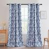 image:imageHVERSAILTEX Blackout Curtains 84 Inch Length 2 Panels Set Floral Print Curtain Drapes for Living Room Thermal Insulated Grommet Window Curtains for Bedroom  Traditional Floral in Sage and BrownFrench Jouy Flora in Blue