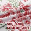 image:imageHVERSAILTEX Blackout Curtains 84 Inch Length 2 Panels Set Floral Print Curtain Drapes for Living Room Thermal Insulated Grommet Window Curtains for Bedroom  Traditional Floral in Sage and BrownFloral in Christmas Red and Christmas Green