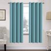 image:imageHVERSAILTEX Ivory Curtains for Bedroom Window Treatment Blackout Thermal Insulated Room Darkening Solid Grommet CurtainsDrapes for Living Room Set of 2 Panels 52 by 84 Inch Long IvoryCreamAqua