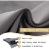 image:imageHVERSAILTEX Ivory Curtains for Bedroom Window Treatment Blackout Thermal Insulated Room Darkening Solid Grommet CurtainsDrapes for Living Room Set of 2 Panels 52 by 84 Inch Long IvoryCreamCharcoal Gray