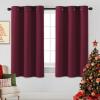 image:imageHVERSAILTEX Ivory Curtains for Bedroom Window Treatment Blackout Thermal Insulated Room Darkening Solid Grommet CurtainsDrapes for Living Room Set of 2 Panels 52 by 84 Inch Long IvoryCreamBurgundy