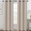 image:imageHVERSAILTEX Ivory Curtains for Bedroom Window Treatment Blackout Thermal Insulated Room Darkening Solid Grommet CurtainsDrapes for Living Room Set of 2 Panels 52 by 84 Inch Long IvoryCreamFog