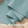 image:imageHVERSAILTEX Ivory Curtains for Bedroom Window Treatment Blackout Thermal Insulated Room Darkening Solid Grommet CurtainsDrapes for Living Room Set of 2 Panels 52 by 84 Inch Long IvoryCreamMineral Blue