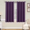 image:imageHVERSAILTEX Ivory Curtains for Bedroom Window Treatment Blackout Thermal Insulated Room Darkening Solid Grommet CurtainsDrapes for Living Room Set of 2 Panels 52 by 84 Inch Long IvoryCreamPlum Purple