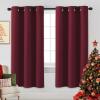 image:imageHVERSAILTEX Ivory Curtains for Bedroom Window Treatment Blackout Thermal Insulated Room Darkening Solid Grommet CurtainsDrapes for Living Room Set of 2 Panels 52 by 84 Inch Long IvoryCreamBurgundy