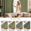 image:imageHVERSAILTEX Ivory Curtains for Bedroom Window Treatment Blackout Thermal Insulated Room Darkening Solid Grommet CurtainsDrapes for Living Room Set of 2 Panels 52 by 84 Inch Long IvoryCreamSage