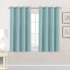 image:imageHVERSAILTEX Ivory Curtains for Bedroom Window Treatment Blackout Thermal Insulated Room Darkening Solid Grommet CurtainsDrapes for Living Room Set of 2 Panels 52 by 84 Inch Long IvoryCreamMineral Blue