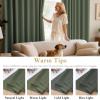 image:imageHVERSAILTEX Ivory Curtains for Bedroom Window Treatment Blackout Thermal Insulated Room Darkening Solid Grommet CurtainsDrapes for Living Room Set of 2 Panels 52 by 84 Inch Long IvoryCreamBronze Green