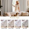 image:imageHVERSAILTEX Ivory Curtains for Bedroom Window Treatment Blackout Thermal Insulated Room Darkening Solid Grommet CurtainsDrapes for Living Room Set of 2 Panels 52 by 84 Inch Long IvoryCreamIvoryCream