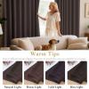 image:imageHVERSAILTEX Ivory Curtains for Bedroom Window Treatment Blackout Thermal Insulated Room Darkening Solid Grommet CurtainsDrapes for Living Room Set of 2 Panels 52 by 84 Inch Long IvoryCreamChocolate Brown