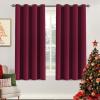 image:imageHVERSAILTEX Ivory Curtains for Bedroom Window Treatment Blackout Thermal Insulated Room Darkening Solid Grommet CurtainsDrapes for Living Room Set of 2 Panels 52 by 84 Inch Long IvoryCreamBurgundy