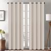 image:imageHVERSAILTEX Ivory Curtains for Bedroom Window Treatment Blackout Thermal Insulated Room Darkening Solid Grommet CurtainsDrapes for Living Room Set of 2 Panels 52 by 84 Inch Long IvoryCreamNatural