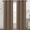 image:imageHVERSAILTEX Ivory Curtains for Bedroom Window Treatment Blackout Thermal Insulated Room Darkening Solid Grommet CurtainsDrapes for Living Room Set of 2 Panels 52 by 84 Inch Long IvoryCreamMacchiato