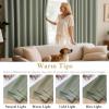 image:imageHVERSAILTEX Ivory Curtains for Bedroom Window Treatment Blackout Thermal Insulated Room Darkening Solid Grommet CurtainsDrapes for Living Room Set of 2 Panels 52 by 84 Inch Long IvoryCreamSea Grass