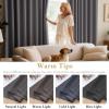 image:imageHVERSAILTEX Ivory Curtains for Bedroom Window Treatment Blackout Thermal Insulated Room Darkening Solid Grommet CurtainsDrapes for Living Room Set of 2 Panels 52 by 84 Inch Long IvoryCreamCharcoal Gray