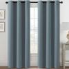 image:imageHVERSAILTEX Ivory Curtains for Bedroom Window Treatment Blackout Thermal Insulated Room Darkening Solid Grommet CurtainsDrapes for Living Room Set of 2 Panels 52 by 84 Inch Long IvoryCreamStone Blue