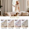 image:imageHVERSAILTEX Ivory Curtains for Bedroom Window Treatment Blackout Thermal Insulated Room Darkening Solid Grommet CurtainsDrapes for Living Room Set of 2 Panels 52 by 84 Inch Long IvoryCreamFog