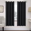 image:imageHVERSAILTEX Ivory Curtains for Bedroom Window Treatment Blackout Thermal Insulated Room Darkening Solid Grommet CurtainsDrapes for Living Room Set of 2 Panels 52 by 84 Inch Long IvoryCreamJet Black