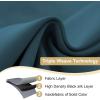 image:imageHVERSAILTEX Ivory Curtains for Bedroom Window Treatment Blackout Thermal Insulated Room Darkening Solid Grommet CurtainsDrapes for Living Room Set of 2 Panels 52 by 84 Inch Long IvoryCreamDark Teal