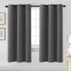 image:imageHVERSAILTEX Ivory Curtains for Bedroom Window Treatment Blackout Thermal Insulated Room Darkening Solid Grommet CurtainsDrapes for Living Room Set of 2 Panels 52 by 84 Inch Long IvoryCreamCharcoal Gray