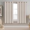 image:imageHVERSAILTEX Ivory Curtains for Bedroom Window Treatment Blackout Thermal Insulated Room Darkening Solid Grommet CurtainsDrapes for Living Room Set of 2 Panels 52 by 84 Inch Long IvoryCreamNatural