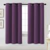 image:imageHVERSAILTEX Ivory Curtains for Bedroom Window Treatment Blackout Thermal Insulated Room Darkening Solid Grommet CurtainsDrapes for Living Room Set of 2 Panels 52 by 84 Inch Long IvoryCreamPlum Purple