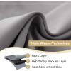 image:imageHVERSAILTEX Ivory Curtains for Bedroom Window Treatment Blackout Thermal Insulated Room Darkening Solid Grommet CurtainsDrapes for Living Room Set of 2 Panels 52 by 84 Inch Long IvoryCreamGrey