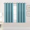 image:imageHVERSAILTEX Ivory Curtains for Bedroom Window Treatment Blackout Thermal Insulated Room Darkening Solid Grommet CurtainsDrapes for Living Room Set of 2 Panels 52 by 84 Inch Long IvoryCreamAqua