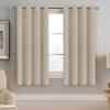 image:imageHVERSAILTEX Ivory Curtains for Bedroom Window Treatment Blackout Thermal Insulated Room Darkening Solid Grommet CurtainsDrapes for Living Room Set of 2 Panels 52 by 84 Inch Long IvoryCreamFog