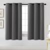 image:imageHVERSAILTEX Ivory Curtains for Bedroom Window Treatment Blackout Thermal Insulated Room Darkening Solid Grommet CurtainsDrapes for Living Room Set of 2 Panels 52 by 84 Inch Long IvoryCreamCharcoal Gray