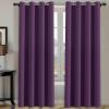 image:imageHVERSAILTEX Ivory Curtains for Bedroom Window Treatment Blackout Thermal Insulated Room Darkening Solid Grommet CurtainsDrapes for Living Room Set of 2 Panels 52 by 84 Inch Long IvoryCreamPlum Purple