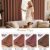 image:imageHVERSAILTEX Ivory Curtains for Bedroom Window Treatment Blackout Thermal Insulated Room Darkening Solid Grommet CurtainsDrapes for Living Room Set of 2 Panels 52 by 84 Inch Long IvoryCreamWashed Spice