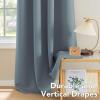 image:imageHVERSAILTEX Ivory Curtains for Bedroom Window Treatment Blackout Thermal Insulated Room Darkening Solid Grommet CurtainsDrapes for Living Room Set of 2 Panels 52 by 84 Inch Long IvoryCreamStone Blue